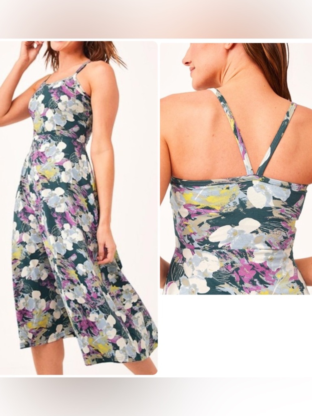 NWOT Pact fit & flare sleeveless midi dress
